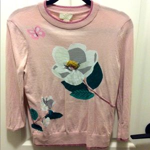 Kate spade flower knit sweater